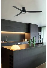 Ventilator LED dimabil FARO 33830WT-1TW PUNT TUB M LED/18W/230V negru d. 132 cm WT + telecomandă