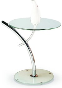 Masa de cafea Iris, transparent/argintiu