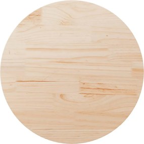 vidaXL Blat de masă rotund, Ø80x3 cm, lemn masiv de pin