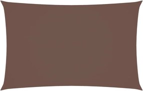 vidaXL Parasolar, maro, 5x8 m, țesătură oxford, dreptunghiular