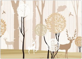 Tablou - Pădure ilustrată (70x50 cm)