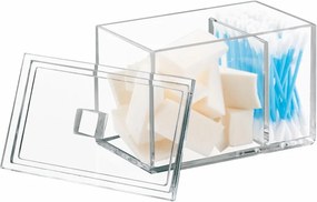 Organizator transparent pentru bețișoare și dischete iDesign Luci Divided
