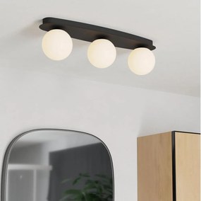 Eglo 902092 - Plafonieră LED pentru baie CASTROVIDO 3xG9/4,2W/230V IP44 neagră