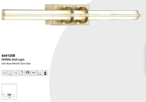 Aplica de perete baie cu protectie IP44 Parma LED
