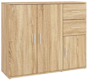 Servanta, stejar sonoma, 91x29,5x75 cm, lemn prelucrat