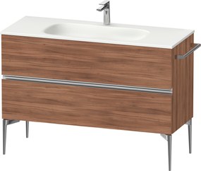 Duravit Sivida dulap 121x47.7x59.2 cm sub chiuveta pe perete nucă-crom SV4653010790000