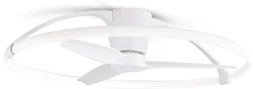 Lustra LED Smart cu Ventilator si telecomanda NEPAL alb