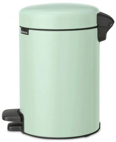 Cos de gunoi cu pedala Brabantia NewIcon 1008835, 3 L, Inchidere lina, Baza antiderapanta, Verde deschis