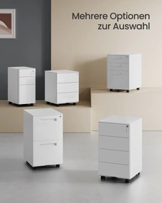 Fiset dulap birou Alb Songmics 39x45x69.4 cm