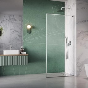 Paravan de dus tip Walk-in Radaway Modo F SL II crom-transparent 55 cm sticla securizata 8 mm dreapta