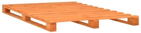 285267 vidaXL Cadru de pat din paleți, maro,180x200 cm, lemn masiv pin