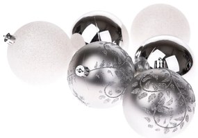 Globuri de Crăciun 6 buc. din plastic ø 8 cm – Dakls