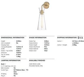 Aplica design modern ANYA alama antichizata