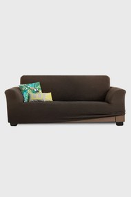Husă pentru canapea cu trei locuri Milos maro 180-230 cm
