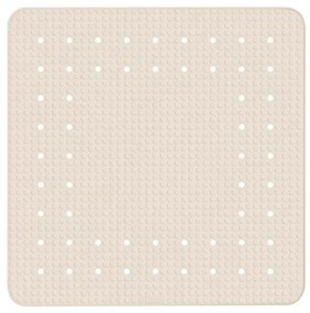 Covor baie anti-alunecare Wenko Mirasol, 54 x 54 cm, bej