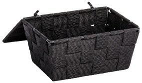 Coș cu capac Wenko Adria, negru