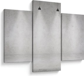 Tablou - Perete de beton cu lumini (90x60 cm)