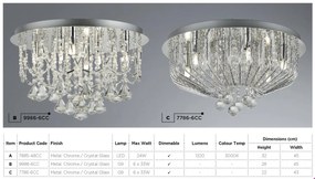 Lustra eleganta design modern Mela 6L 9986-6CC SRT