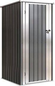 Outsunny Șopron de Grădină Exterior 0,69 m² 83x89x163 cm cu Acoperiș Înclinat Ușă cu Închizătoare Include Mănuși Gri Închis | Aosom Romania