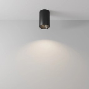 Spot aplicat design modern Zoom negru 6,5cm