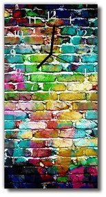 Ceas de perete din sticla vertical perete de perete colorat