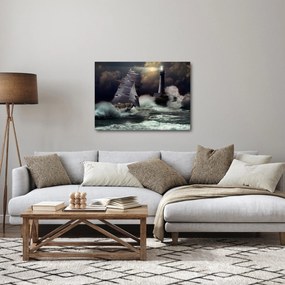 Tablou - Vapor în furtună (70x50 cm)