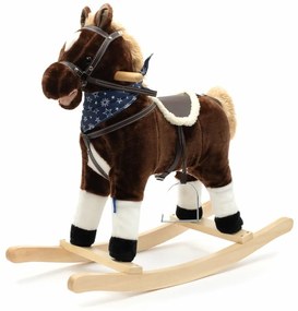 Cal balansoar cu melodie și eșarfă Baby Mix Baron,72 x 55 cm