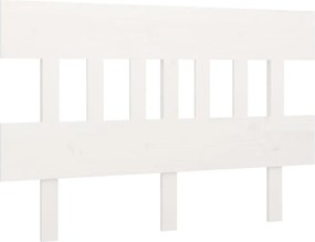 vidaXL Tăblie de pat, alb, 163,5x3x81 cm, lemn masiv de pin