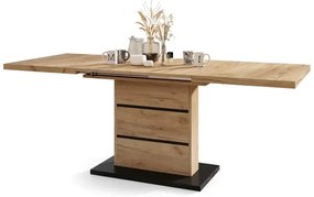 Masă extensibilă PAOLO stejar craft/negru