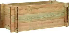 vidaXL Strat înălțat legume grădină, 80 cm, lemn de pin tratat