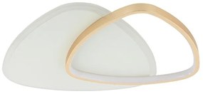 Plafoniera LED dimabila design slim Alysia alb/auriu