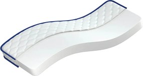 vidaXL Saltea din spumă cu memorie, alb, 70x200x17 cm, moale