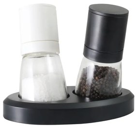 Set râșniță pentru sare și piper Vialli Design Black&White