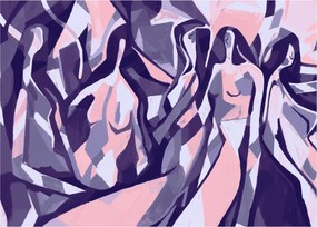 Tablou - Abstract, femei (70x50 cm)