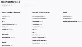 Spot LED incastrabil MINI-OPTIC White downlight LED CRI95 17/24W 4000K 20° 2110/2875 lm