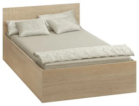 Pat de o persoană 120 cm Discutibles (stejar sonoma) (cu somieră) (cu sp. depozitare). 1116306