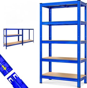 Raft cu capacitate mare HEAVY, max. 875kg, 90x40x180cm, albastru Monzana