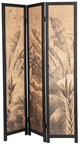 Paravan despartitor cu 3 segmente maro din Bambus, 120x2x180 cm, Nariko Bizzotto