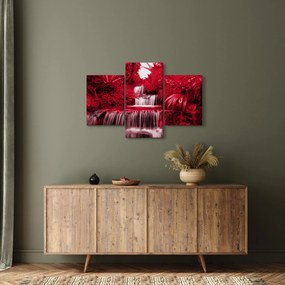Tablou - Cascade indoneziene în roșu (90x60 cm)