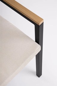 Scaun de grădină gri antracit din metal Henna – Bizzotto