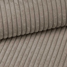 Canapea taupe extensibilă/cu spațiu de depozitare cu tapițerie din catifea reiată 218 cm Tori – Bonami Selection