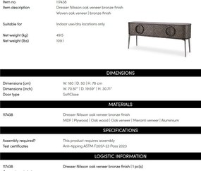 Comoda eleganta design LUX Nilsson