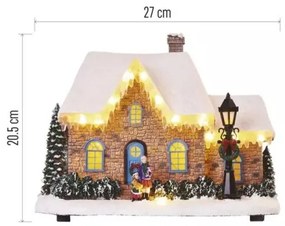 Decorațiune LED de Crăciun LED/3xAA casă