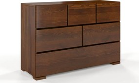 Comodă lemn masiv TerraCraft Pin 3+2+1 Sertare, 120 × 45 × 81 cm - Natural