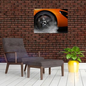 Tablou - Mașină sport portocalie (70x50 cm)