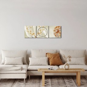 Tablou - Colaj (cu ceas) (90x30 cm)