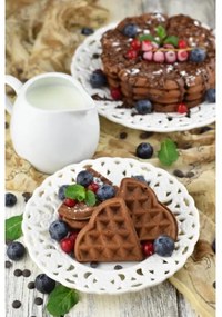 Heinner HWF-1000CR - Aparat de vafe 1000W/230V negru/aur roz