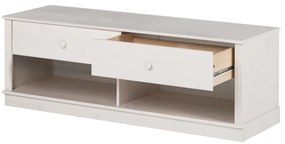 Comodă TV albă din lemn de pin 137x47 cm Anita – Støraa