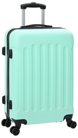 vidaXL Valiză cu blocare 3 pcs Verde mentă 50 x 31 x 78 cm Plastic ABS