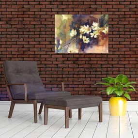 Tablou - Magnolii albe, pictură (70x50 cm)